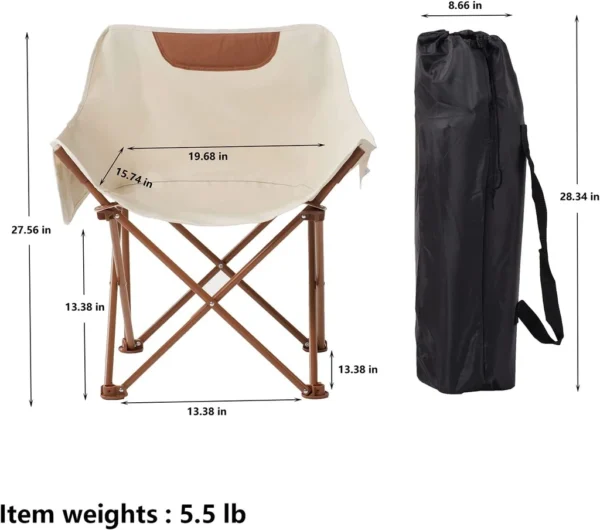 Folding Camping Moon Chair BS-026 - Image 3