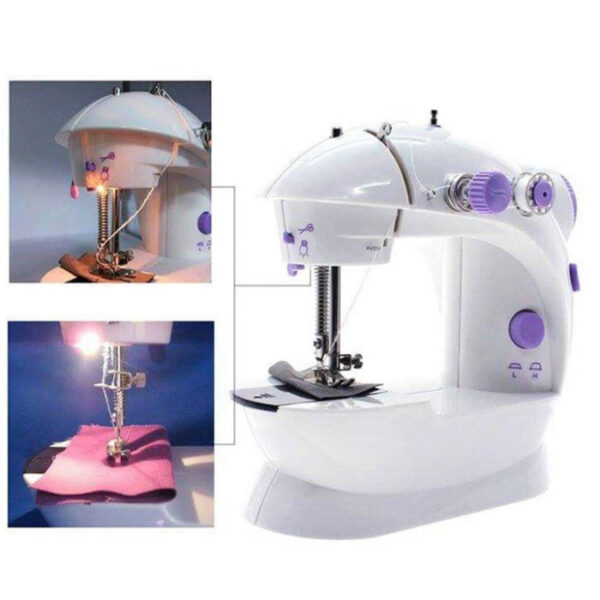 4 in 1 Electric Sewing Machine.👉 "ছোট কিন্তু শক্তিশালী! মিনি ইলেকট্রিক সেলাই মেশিন – এখন ঘরে বসেই সহজ সেলাই" - Image 2